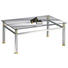 COUCHTISCH rechteckig - KONVENTIONELL, Glas/Metall (120/48/80cm)