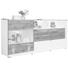 SIDEBOARD 216,5/96,4/46,5 cm - Edelstahlfarben/Nussbaumfarben, Design, Glas/Holz (216,5/96,4/46,5cm) - Moderano SIDEBOARD 216,5/96,4/46,5 cm - Edelstahlfarben/Nussbaumfarben, Design, Glas/Holz (216,5/96,4/46,5cm) - Moderano