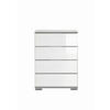 SÄNGBORD i vit  - vit/kromfärg, Design, metall/trämaterial (52/74/38cm) - Best Price
