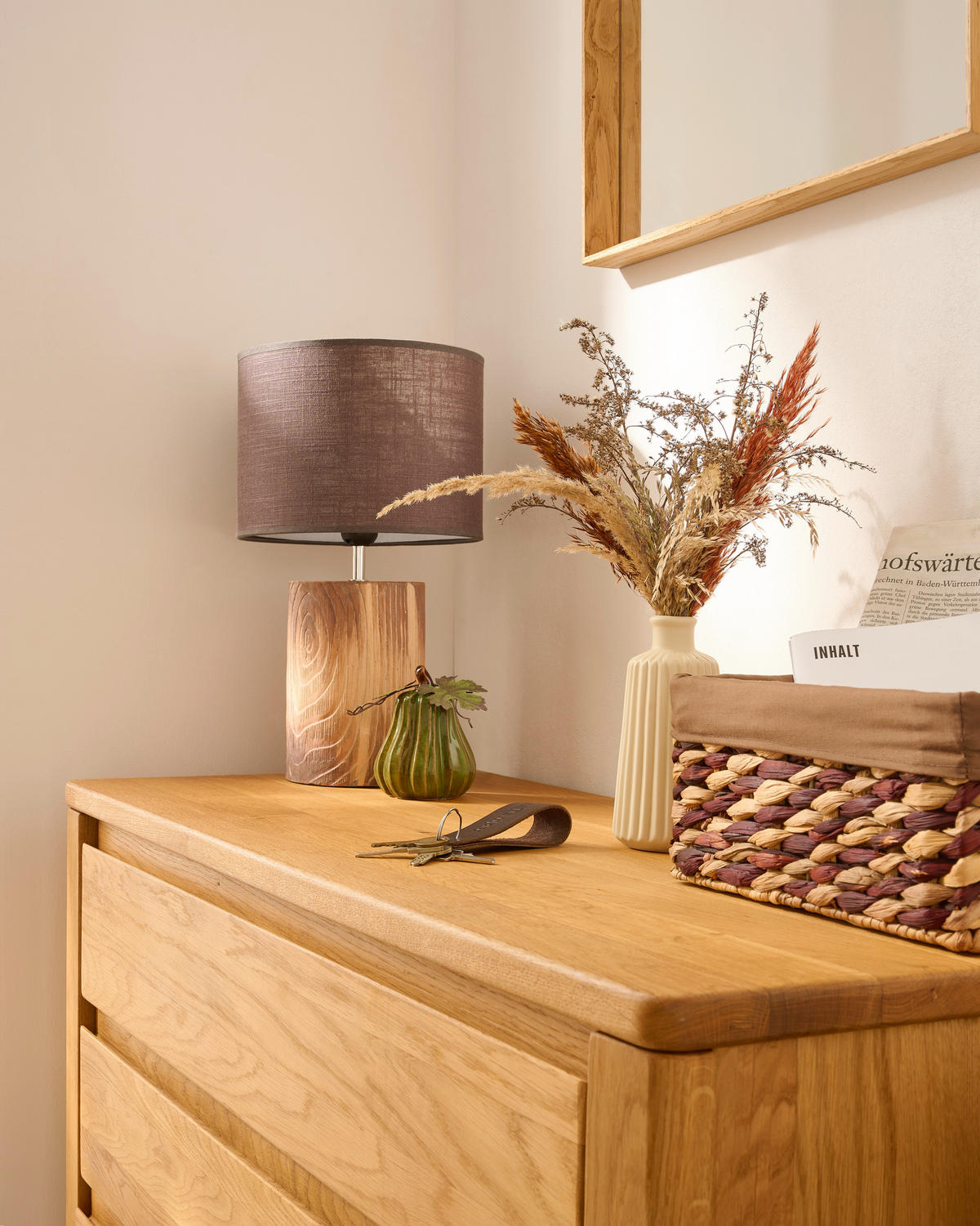 KOMMODE  in 105/86/45 cm  - Wildeiche, Natur, Holz (105/86/45cm) - Linea Natura