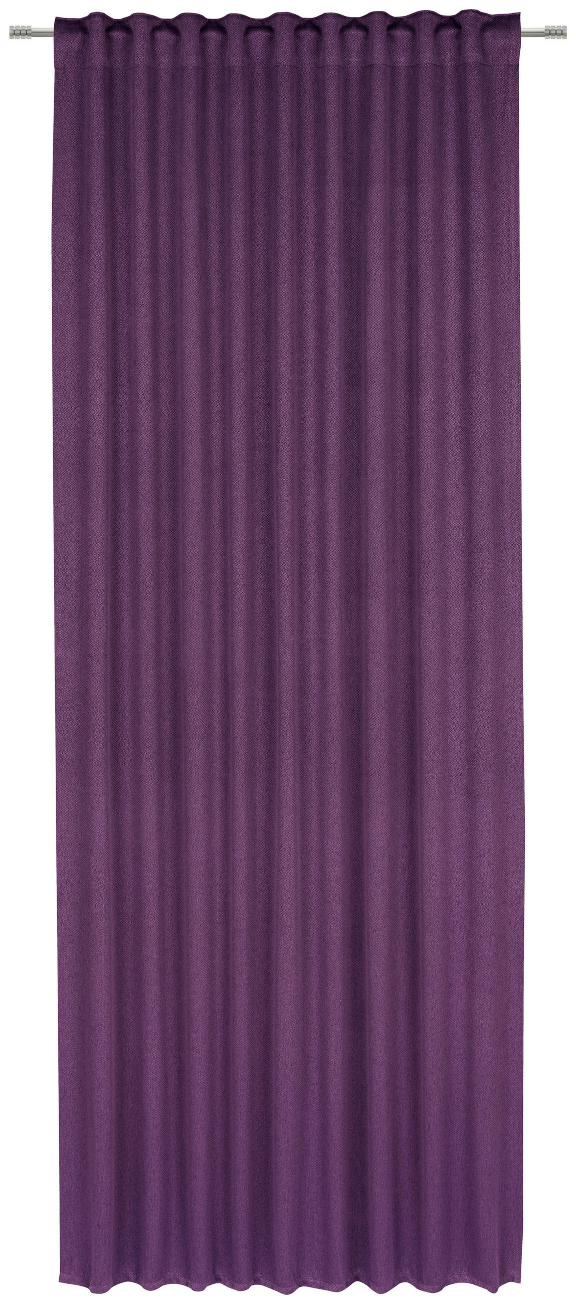 KÉSZFÜGGÖNY részben fényzáró  - padlizsán, Basics, textil (135/245cm) - Esposa