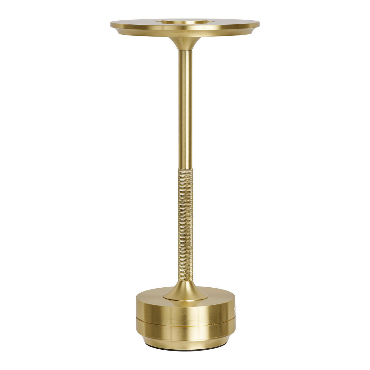 AKKU-TISCHLEUCHTE 13/28,5/13 cm   - Messingfarben, Basics, Metall (13/28,5/13cm)