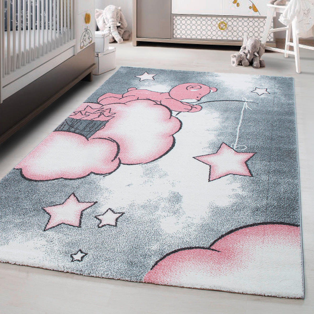 KINDERTEPPICH 120/170 cm Kids 580  - Pink/Weiß, Trend, Textil (120/170cm) - Ben'n'jen
