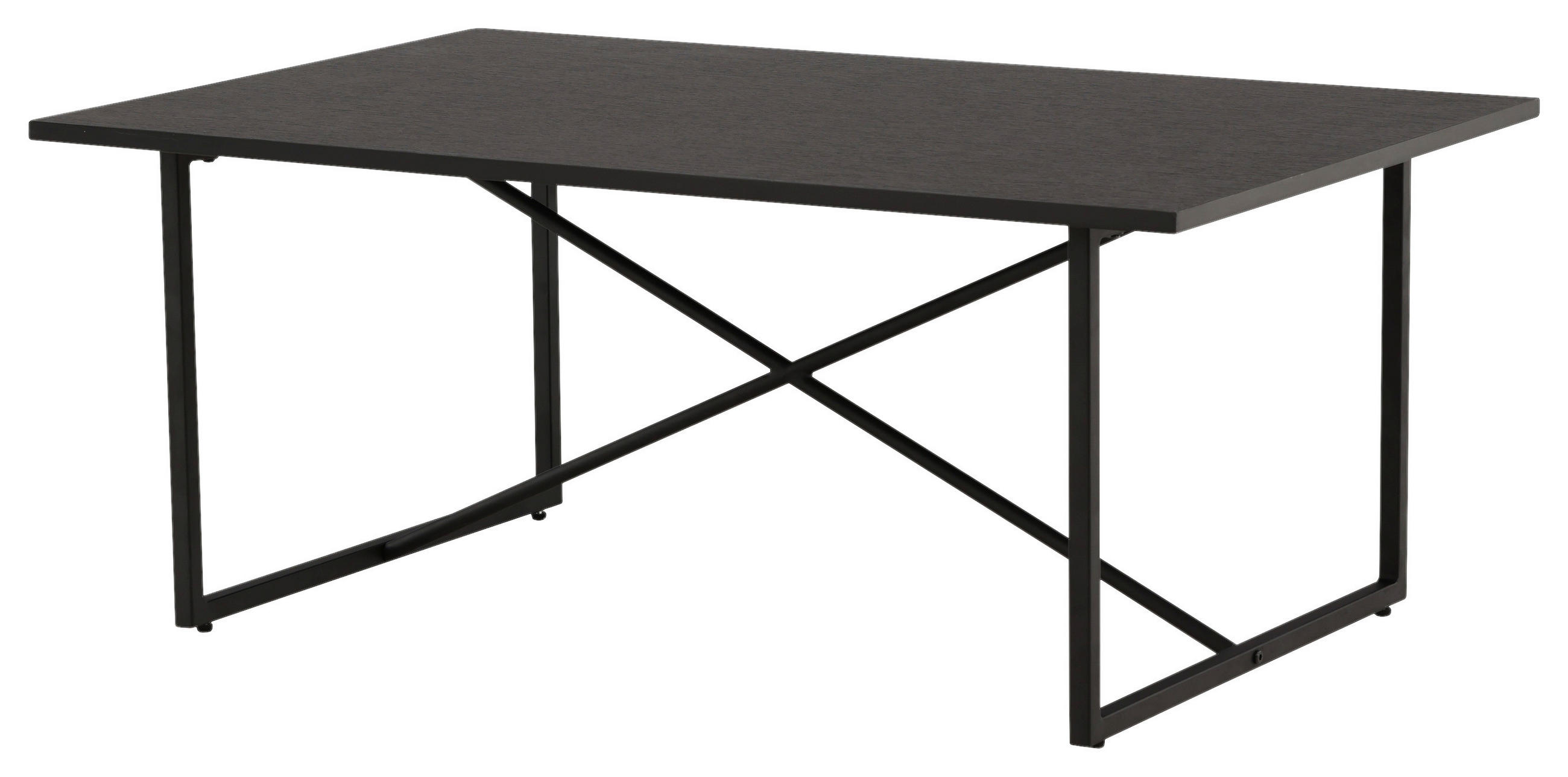 COUCHTISCH 110/70/45 cm rechteckig Schwarz  - Schwarz, Design, Holz/Metall (110/70/45cm) - Livetastic