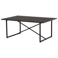 COUCHTISCH 110/70/45 cm rechteckig Schwarz  - Schwarz, Design, Holz/Metall (110/70/45cm) - Livetastic