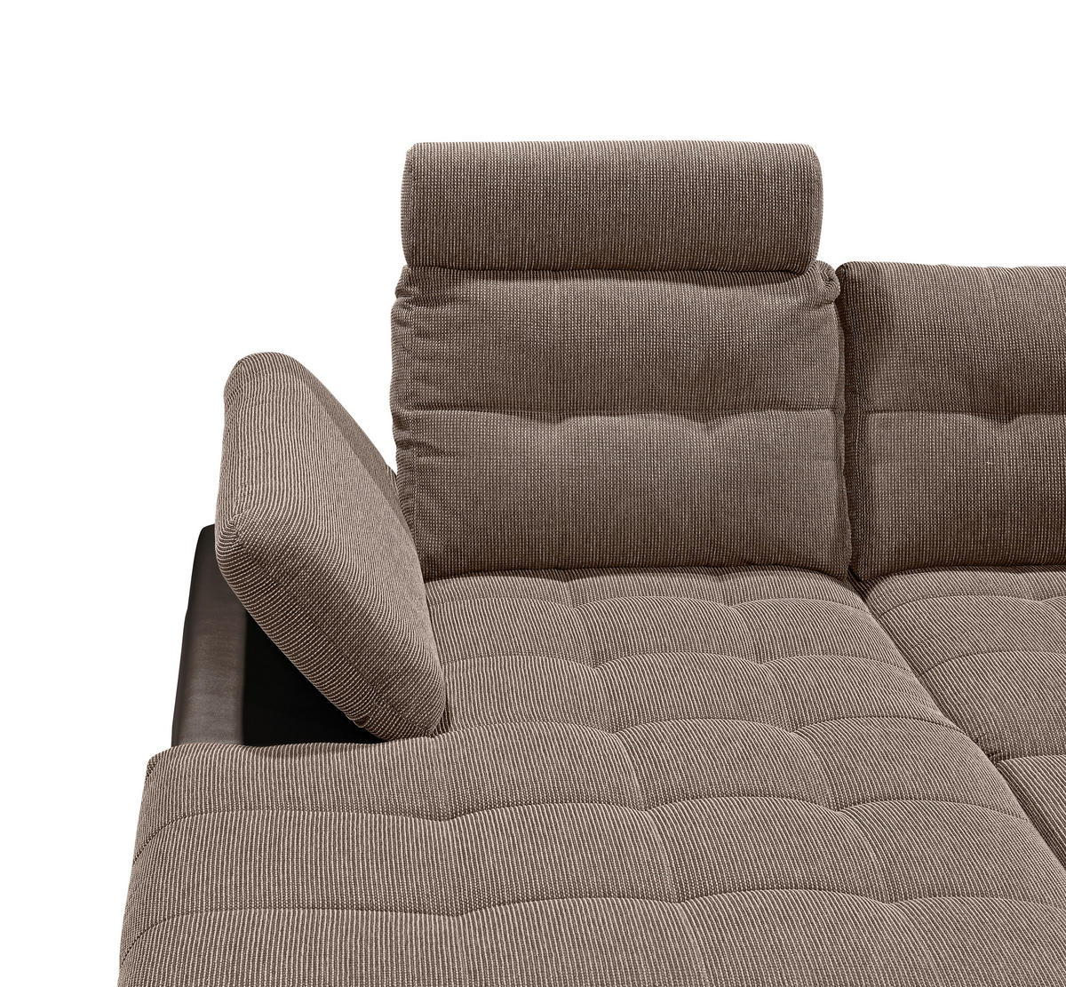 WOHNLANDSCHAFT Dunkelbraun, Hellbraun Webstoff  - Hellbraun/Dunkelbraun, MODERN, Textil (170/324/218cm) - MID.YOU