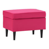 PALL i textil, trämaterial pink  - pink/svart, trämaterial/trä (63/43/42cm) - MID.YOU