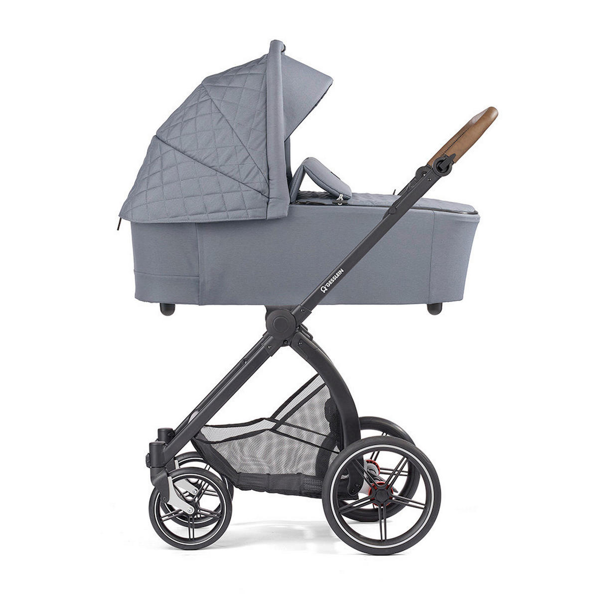 KINDERWAGENSET  FX4 Swing Set  Asphalt Grau  - Schwarz/Grau, Basics, Textil (100/55/130cm) - Gesslein