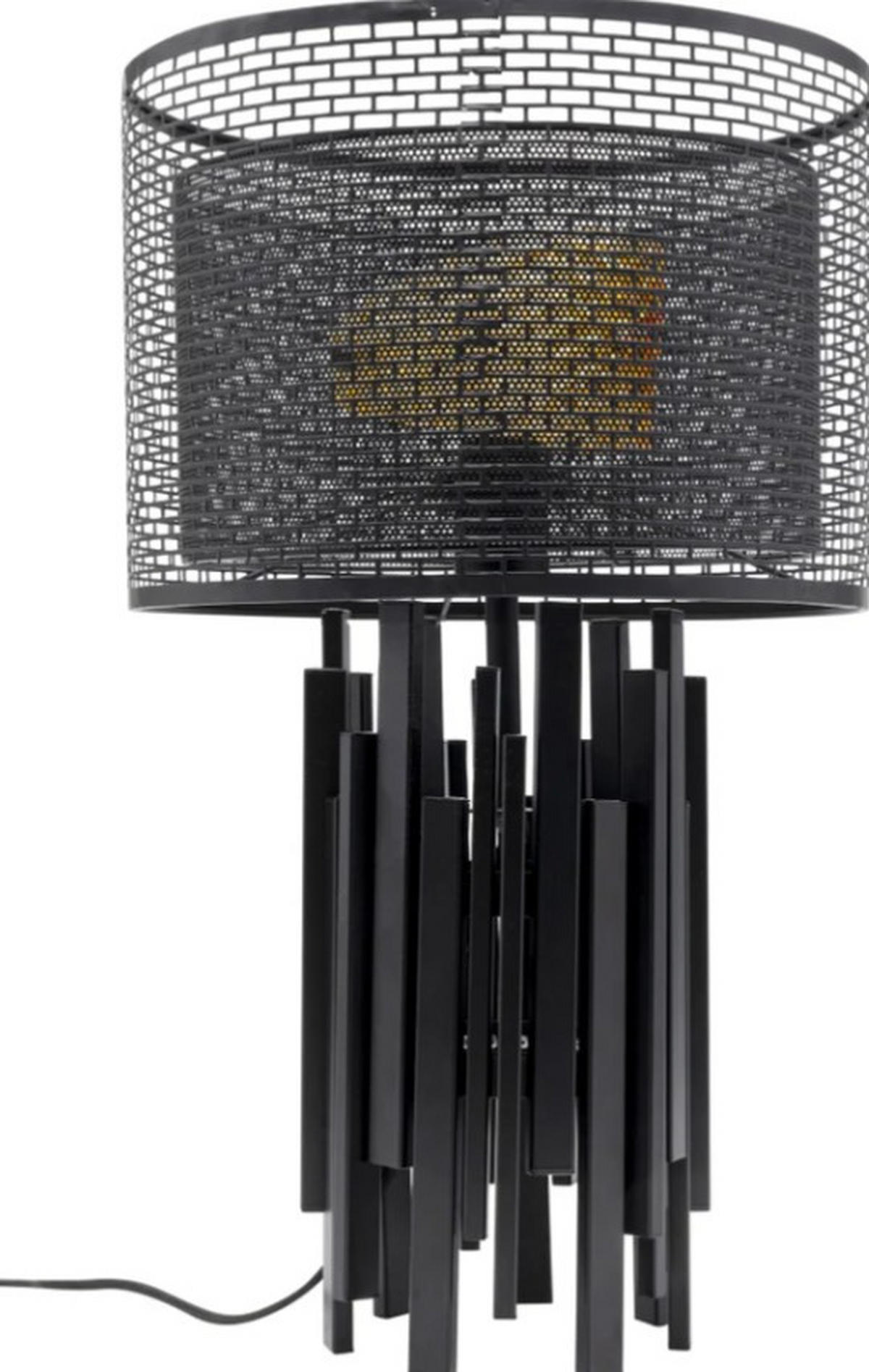 TISCHLEUCHTE 35/59/35 cm   - Schwarz, LIFESTYLE, Glas/Metall (35/59/35cm) - Kare-Design