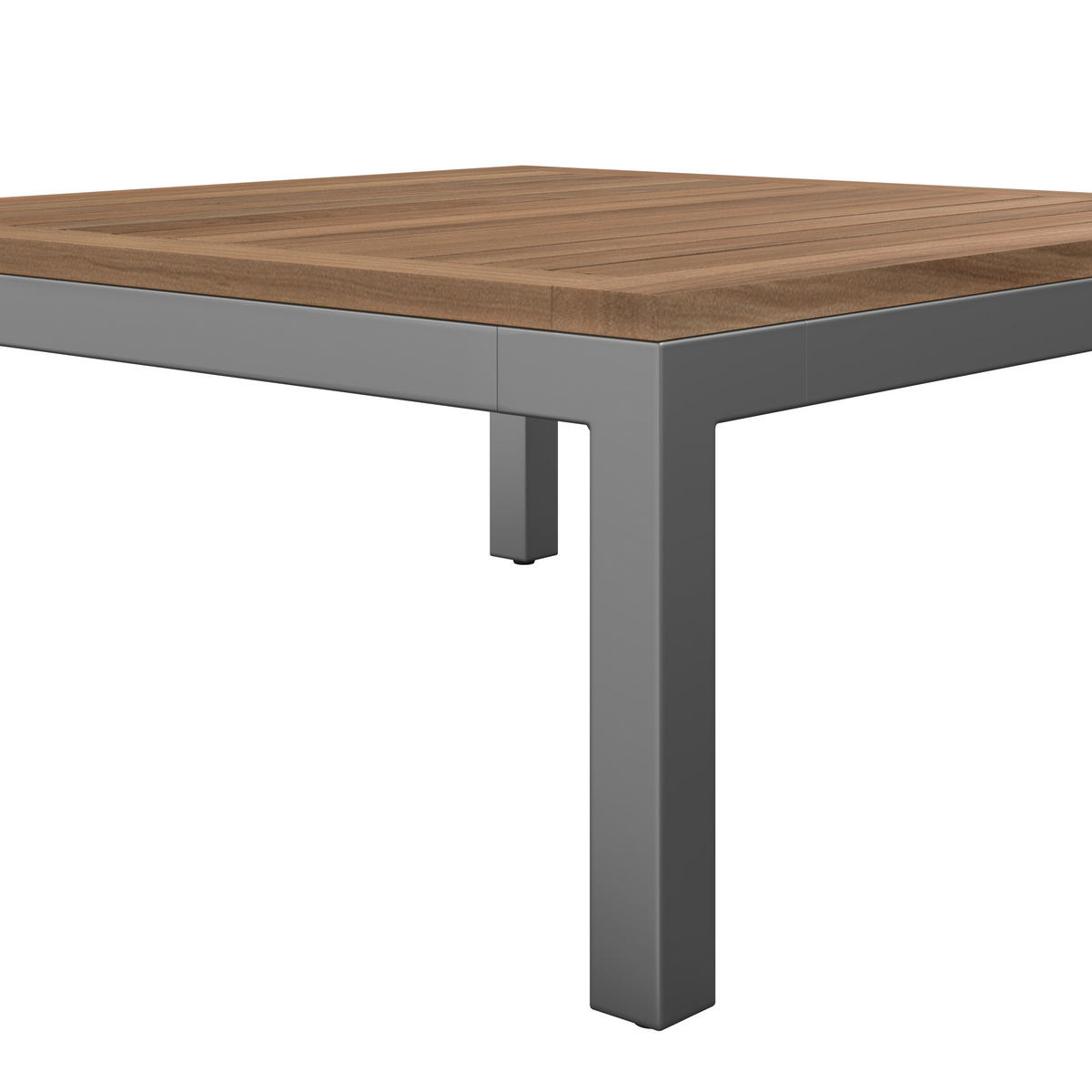 LOUNGEGARNITUR  138/207 cm  Akazie vollmassiv Stahl  - Braun/Grau, MODERN, Holz/Metall (138/207cm) - Ambia Garden