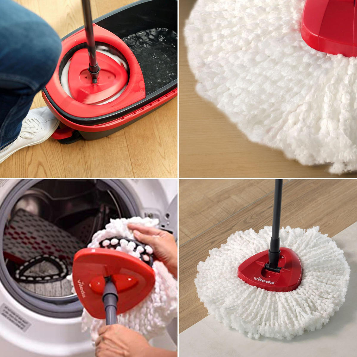 FELMOSÓHUZAT - Konventionell, műanyag/textil - Vileda