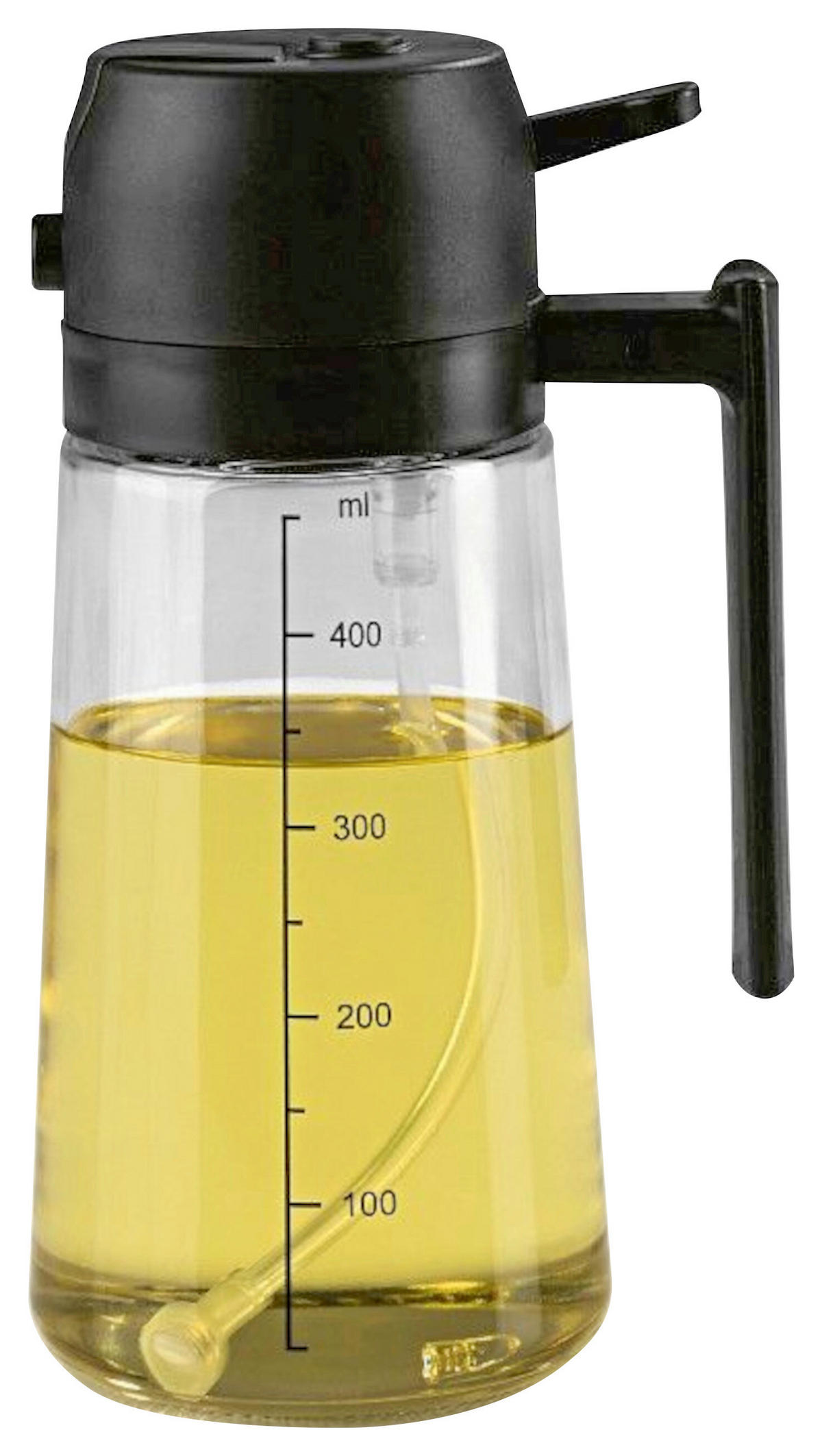 ÖLSPRÜHER - Transparent/Schwarz, Basics, Glas/Kunststoff - GOURMETMAXX