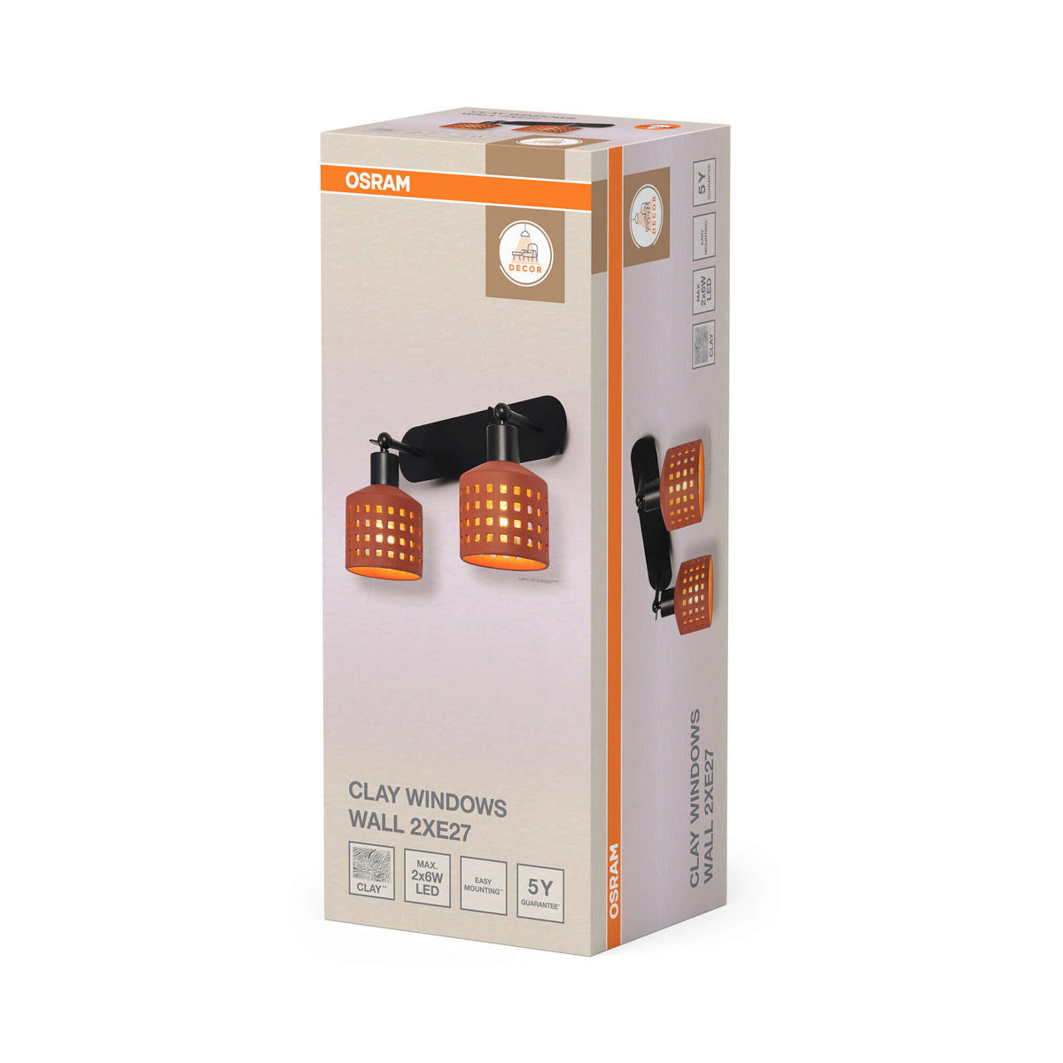 STRAHLER 37.5/16.8/22.7 cm   - Braun, Basics, Keramik/Metall (37.5/16.8/22.7cm) - Osram