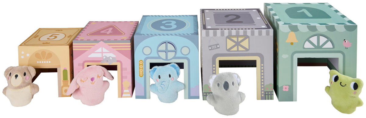 STAPELTURM  - Multicolor, Basics, Papier/Textil (13/55,5/13cm) - My Baby Lou
