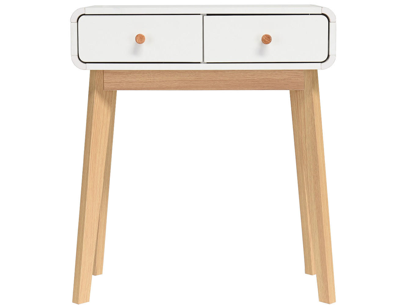 KONSOLE Weiß  - Eichefarben/Weiß, Design, Holzwerkstoff (65/76/30cm) - MID.YOU