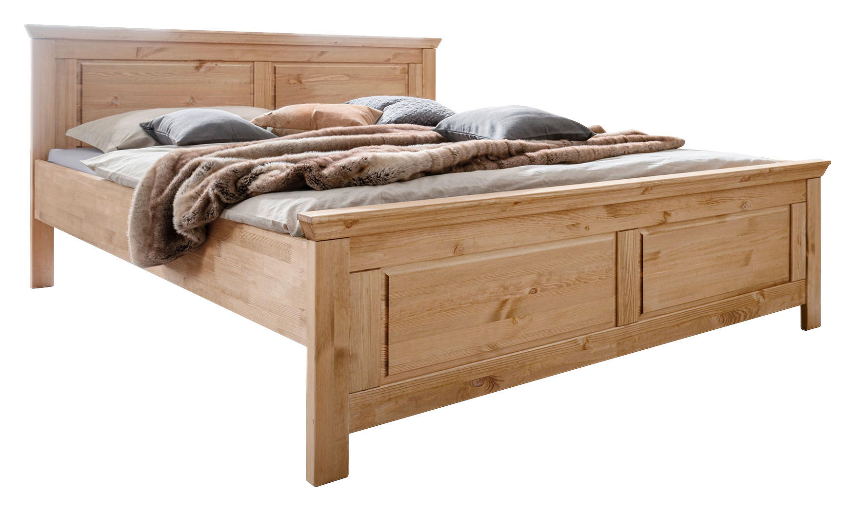 BETT 180/200 cm  in Eichefarben  - Eichefarben, KONVENTIONELL, Holz (180/200cm) - Livetastic