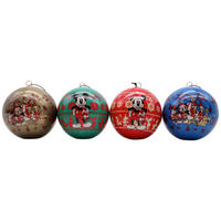 CHRISTBAUMKUGEL-SET MICKEY&MINNIE  - Multicolor, Trend, Kunststoff