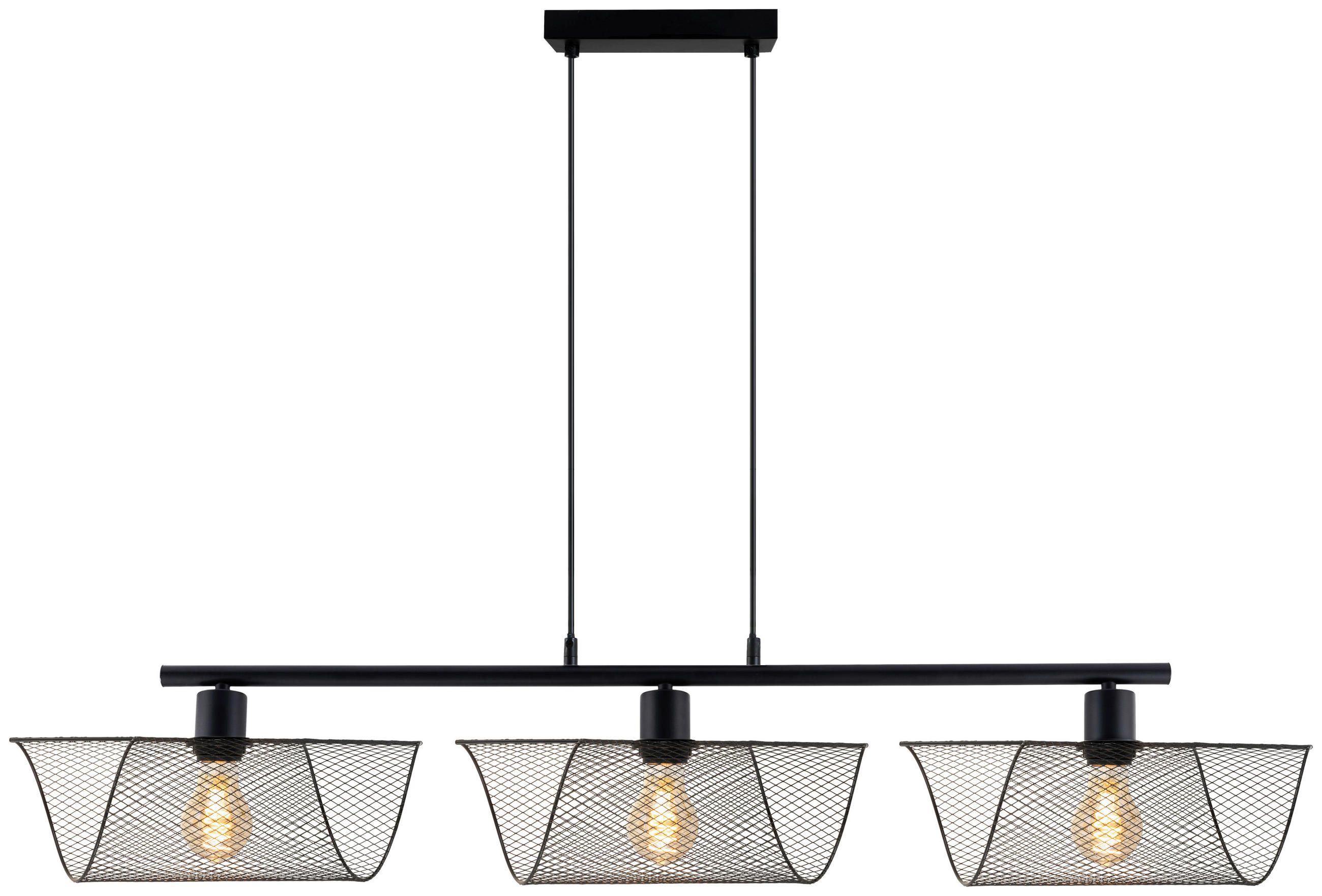 HÄNGELEUCHTE 110/12/120 cm  - Schwarz, Design, Metall (110/12/120cm) - Collet's Monde