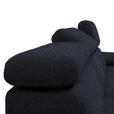 ECKSOFA in Velours Anthrazit  - Anthrazit/Schwarz, Design, Textil/Metall (187/295cm) - Novel