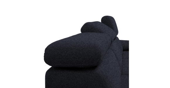 ECKSOFA in Velours Anthrazit  - Anthrazit/Schwarz, Design, Textil/Metall (187/295cm) - Novel