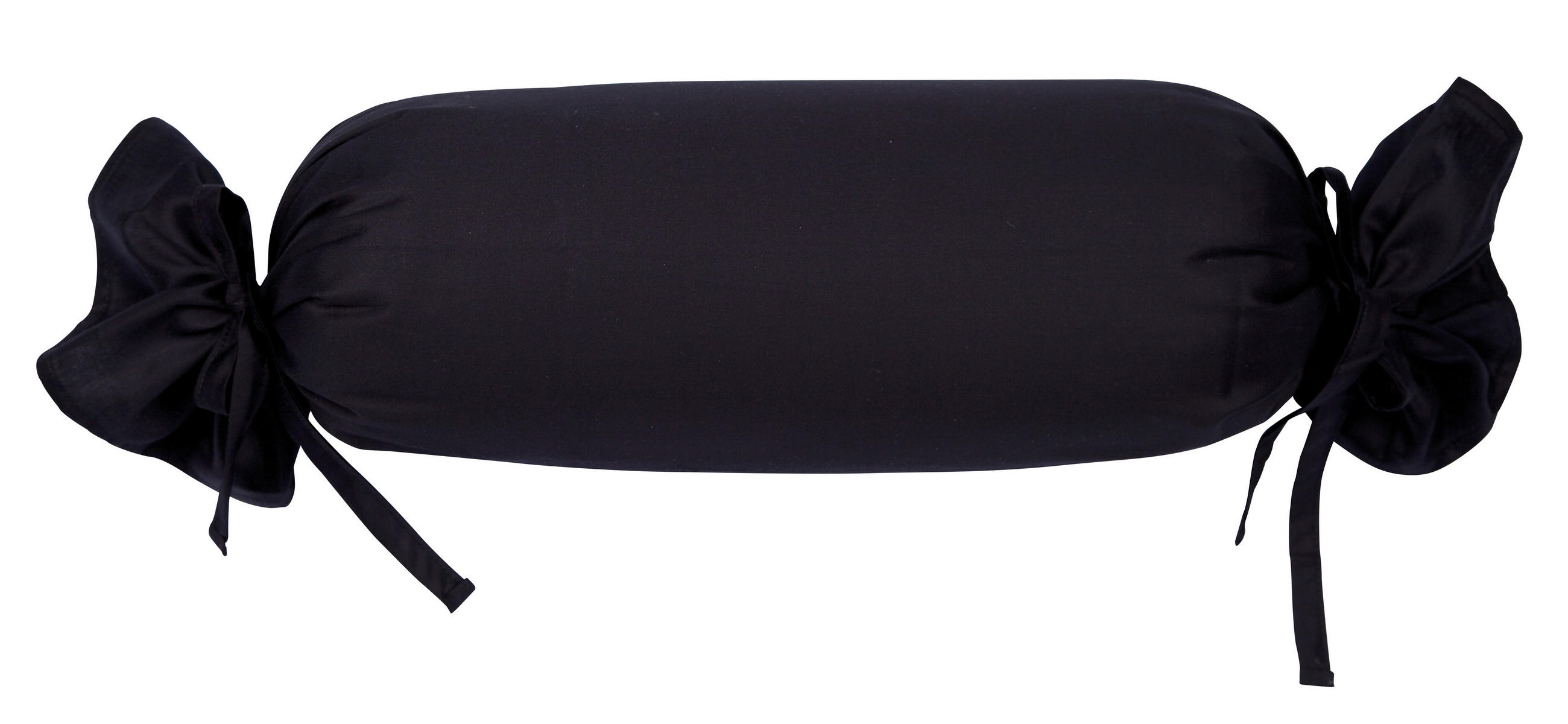 NACKENROLLENBEZUG Giacomo  - Schwarz, Basics, Textil (15/40cm) - Janine