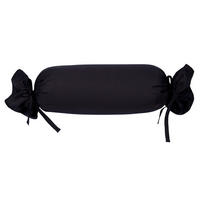 NACKENROLLENBEZUG Giacomo  - Schwarz, Basics, Textil (15/40cm) - Janine