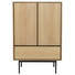 HIGHBOARD 90/135/45 cm - Eichefarben/Schwarz, Design, Holz/Metall (90/135/45cm) - Lomoco HIGHBOARD 90/135/45 cm - Eichefarben/Schwarz, Design, Holz/Metall (90/135/45cm) - Lomoco