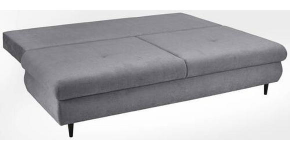 SCHLAFSOFA mit Liegefunktion, Rücken echt Chenille Dunkelgrau - Dunkelgrau/Schwarz, KONVENTIONELL, Holz/Textil (212/97/105cm) - Carryhome
