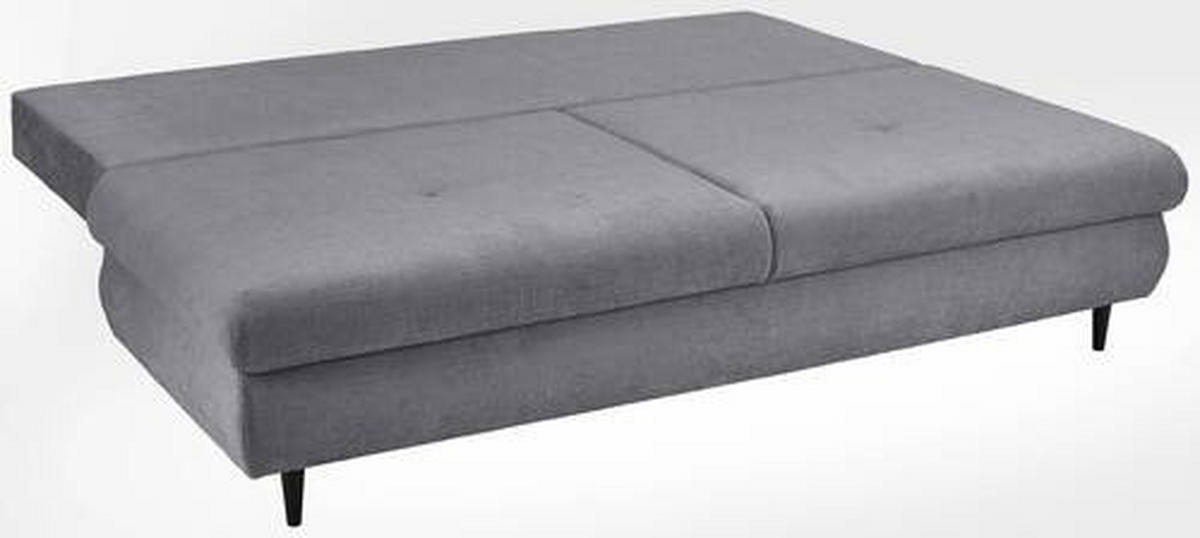 SCHLAFSOFA in Chenille Dunkelgrau  - Dunkelgrau/Schwarz, Konventionell, Holz/Textil (212/97/105cm) - MID.YOU