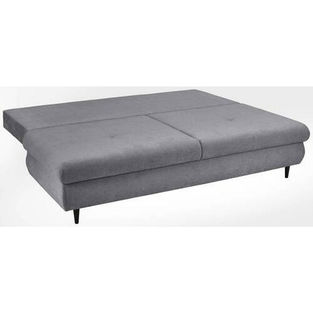 Thumbnail - Carryhome Schlafsofa, Dunkelgrau, Textil, Buche, massiv, 2-Sitzer, Füllung: Schaumstoff, Silikon,Schaumstoff, Silikon, 2...