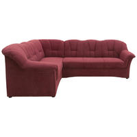 ECKSOFA in Mikrofaser Beere  192/243 cm  - Beere/Schwarz, KONVENTIONELL, Kunststoff/Textil (192/243cm) - MID.YOU