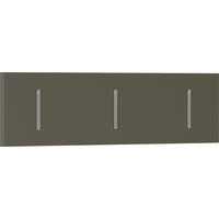HAKENLEISTE  in Taupe  - Taupe, Design, Holzwerkstoff/Metall (100/25/3cm) - Moderano