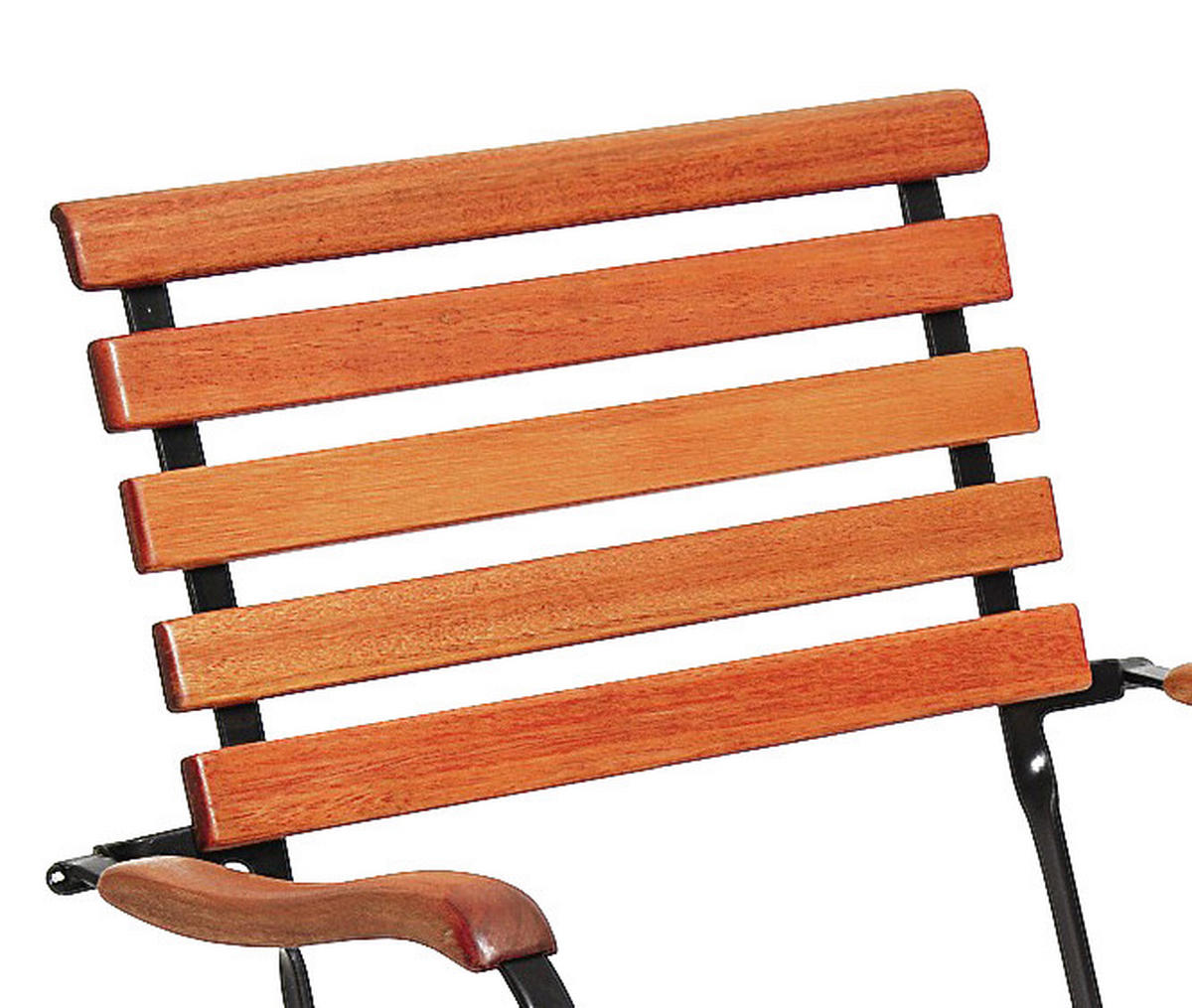 GARTENSESSEL Eukalyptusholz Stahl Naturfarben, Schwarz  - Schwarz/Naturfarben, ROMANTIK / LANDHAUS, Holz/Metall (60/57/85cm) - Gardenson