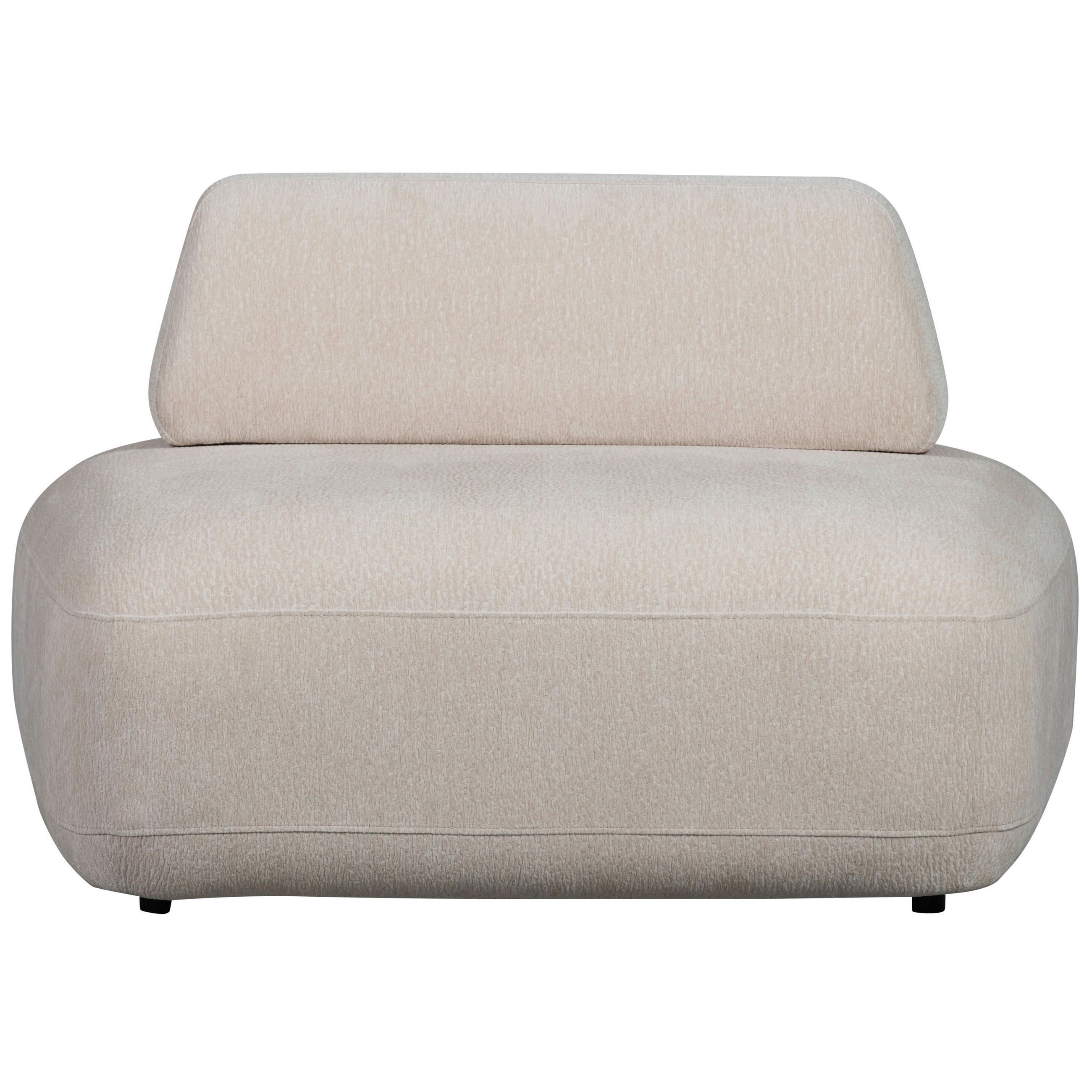 SESSEL in Struktur Sandfarben  - Sandfarben/Schwarz, Design, Kunststoff/Textil (100/70/116cm) - Livetastic