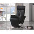 RELAXSESSEL in Leder Schwarz - Edelstahlfarben/Schwarz, Design, Leder/Metall (74/111/85cm) - Himolla RELAXSESSEL in Leder Schwarz - Edelstahlfarben/Schwarz, Design, Leder/Metall (74/111/85cm) - Himolla