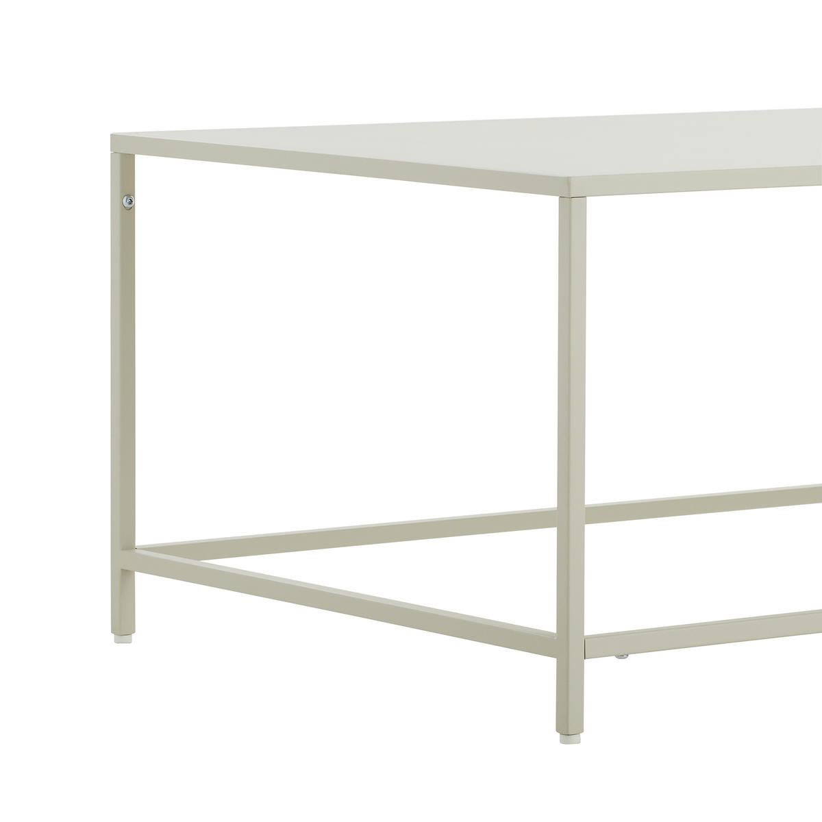 COUCHTISCH in Metall 60/90/40 cm  - Silberfarben/Creme, Basics, Metall (60/90/40cm) - MID.YOU