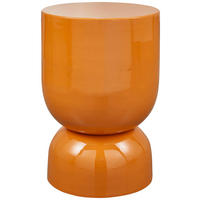 BEISTELLTISCH in Metall 32/32/47 cm  - Orange, Design, Metall (32/32/47cm) - Livetastic