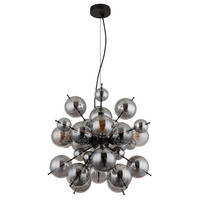 HÄNGLAMPA UDO 51,5/120 cm  - svart/guldfärgad, Design, metall/glas (51,5/120cm) - Globo