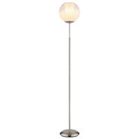 STEHLEUCHTE 25/154,5 cm    - Klar/Chromfarben, Basics, Glas/Kunststoff (25/154,5cm) - Globo
