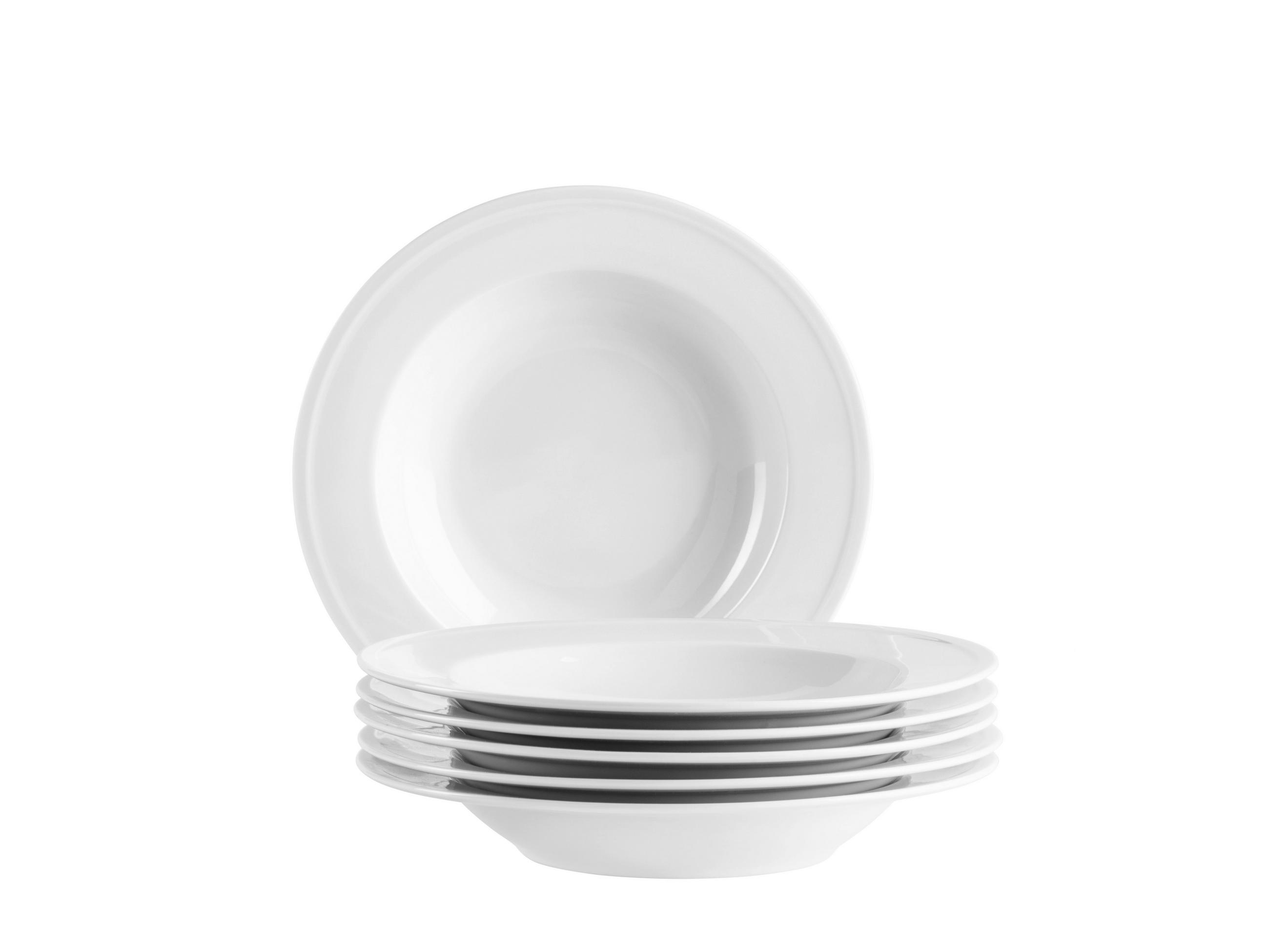 TELLERSET Arlona 6-teilig  - Weiß, Basics, Keramik - Mäser