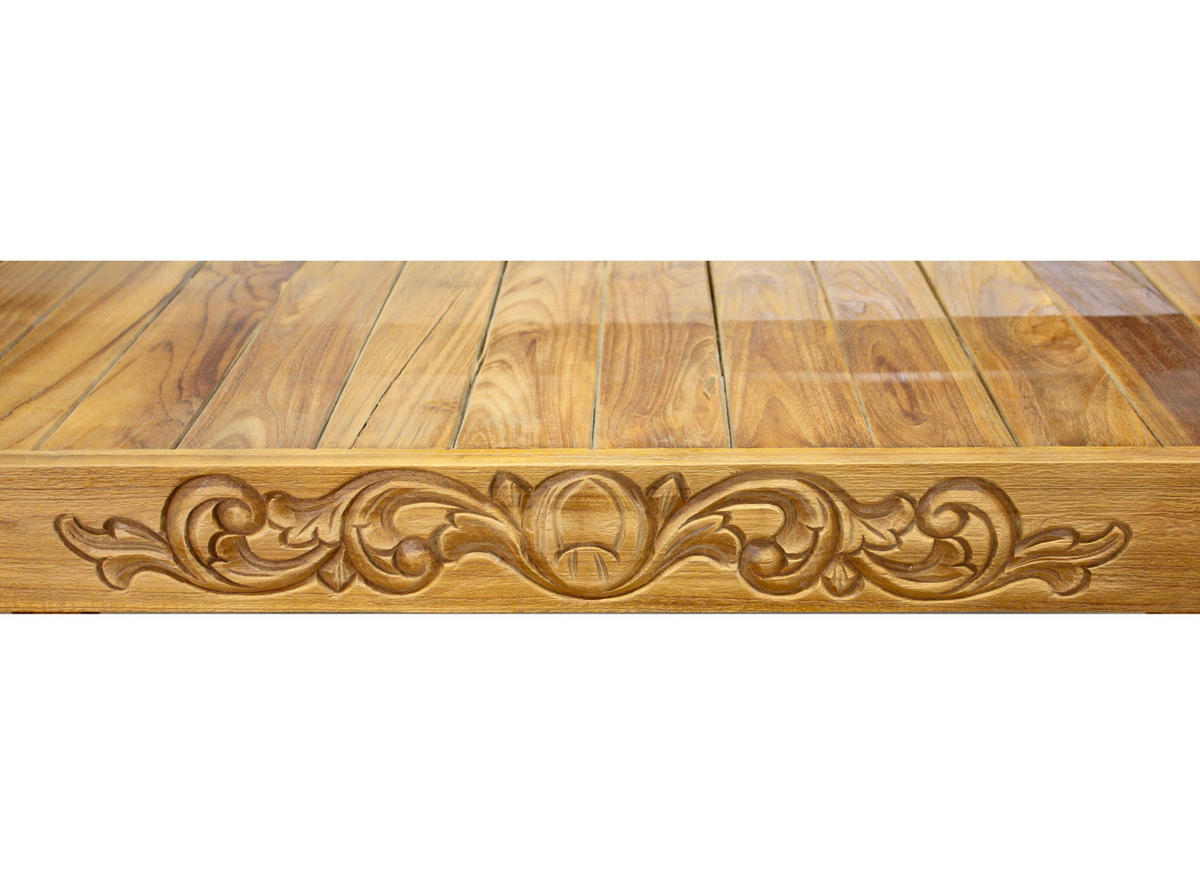 GARTENBANK 135/96,5/64 cm Teakholz   - Braun, Basics, Holz (135/96,5/64cm) - Gardenson
