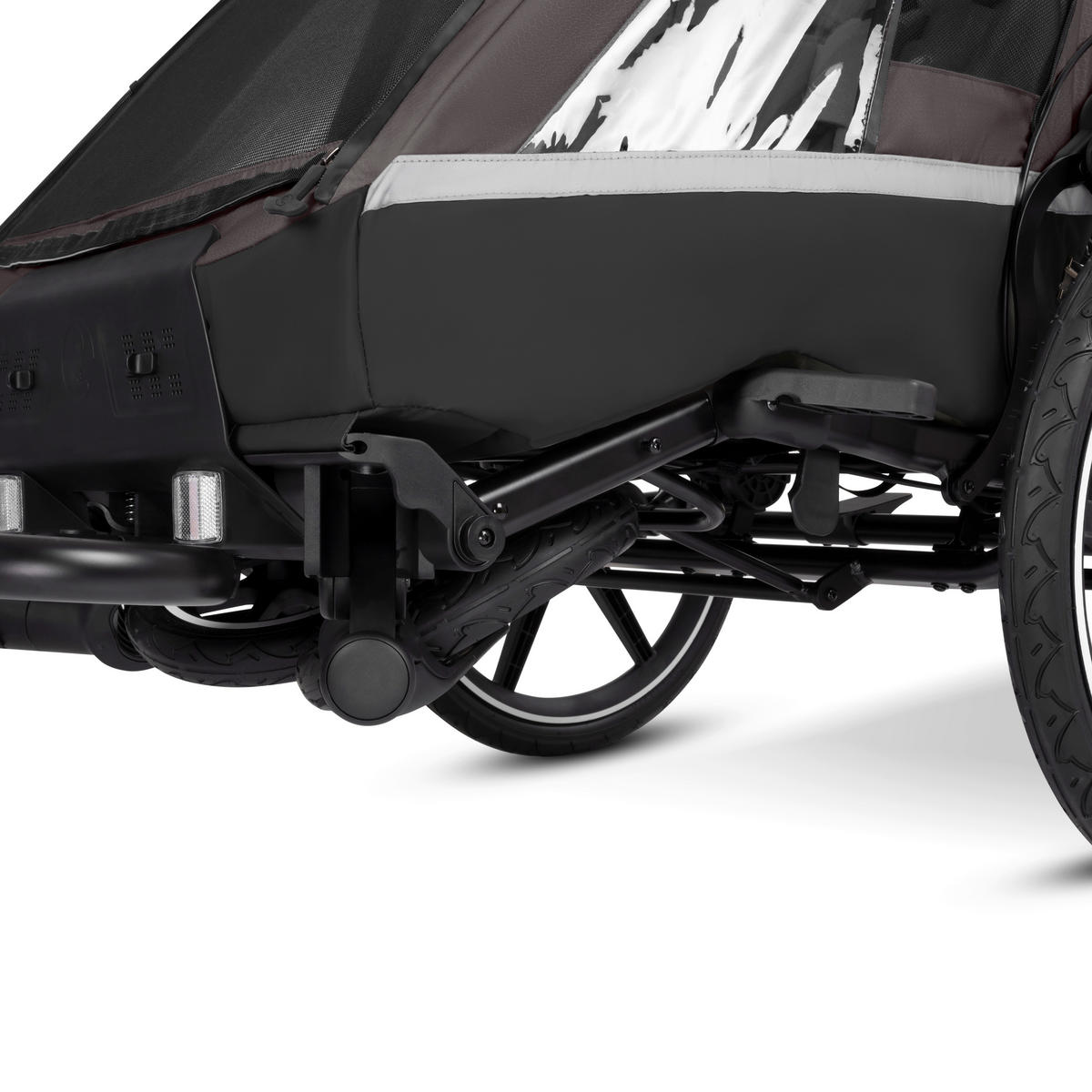 FAHRRADANHÄNGER   Tour 2  - Graubraun, Basics, Textil (81/53/56cm) - ABC Design