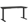 SCHREIBTISCH höhenverstellbar  - Graphitfarben/Schwarz, MODERN, Holzwerkstoff/Metall (140/80/72-120cm) - Germania