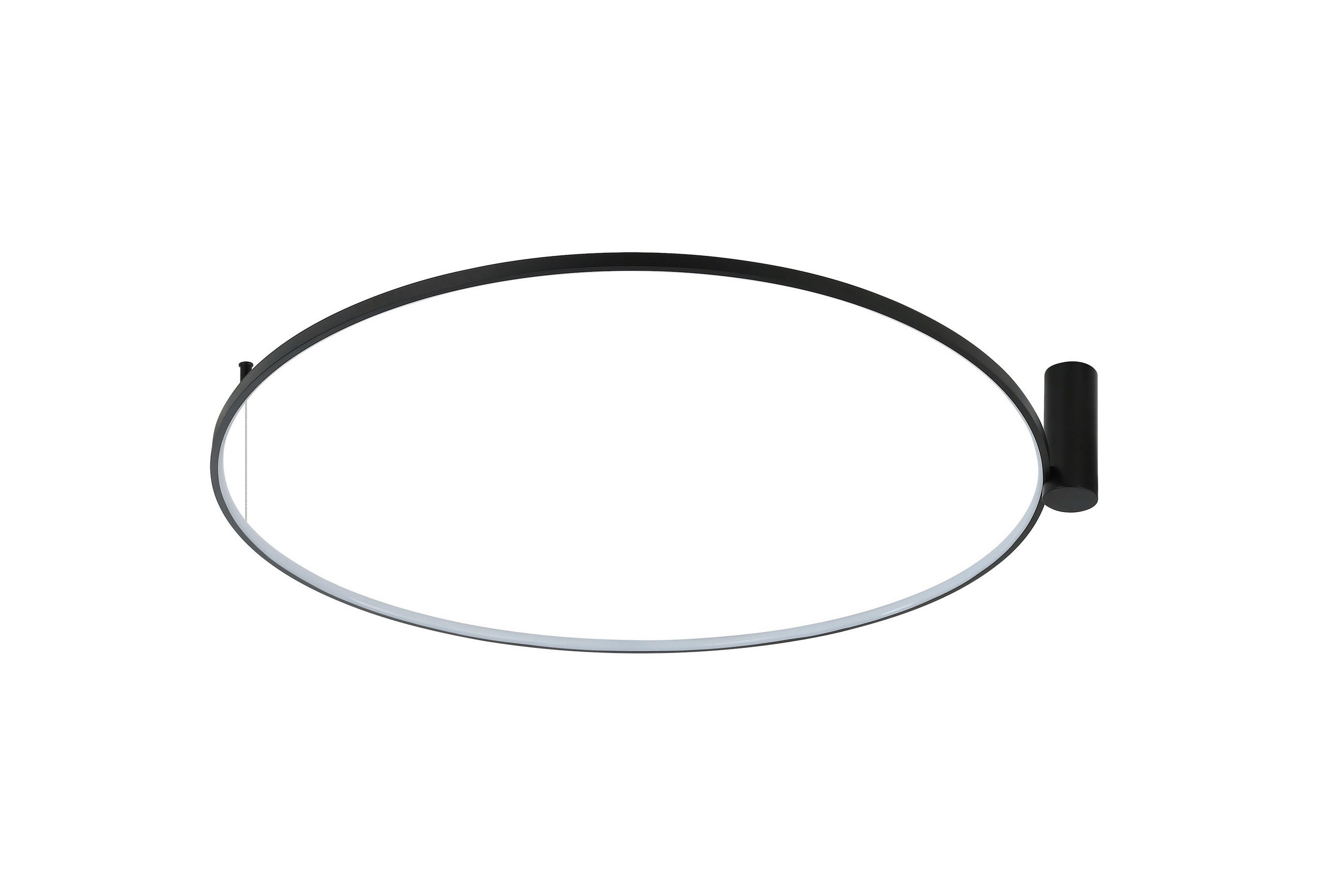 DECKENLEUCHTE Ring 16/60/60 cm  - Schwarz, Design, Metall (16/60/60cm)