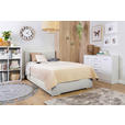 BOXBETT 90/200 cm  in Ecru  - Chromfarben/Ecru, KONVENTIONELL, Kunststoff/Textil (90/200cm) - Carryhome