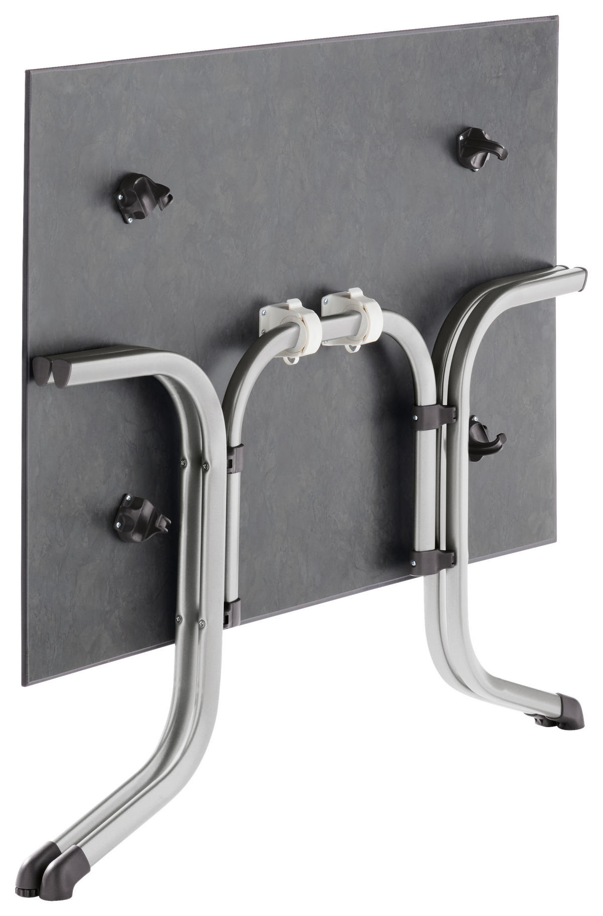GARTENKLAPPTISCH 120/80/73 cm Kunststoff, Metall rechteckig  - Schieferfarben/Graphitfarben, Basics, Kunststoff/Metall (120/80/73cm) - Sieger