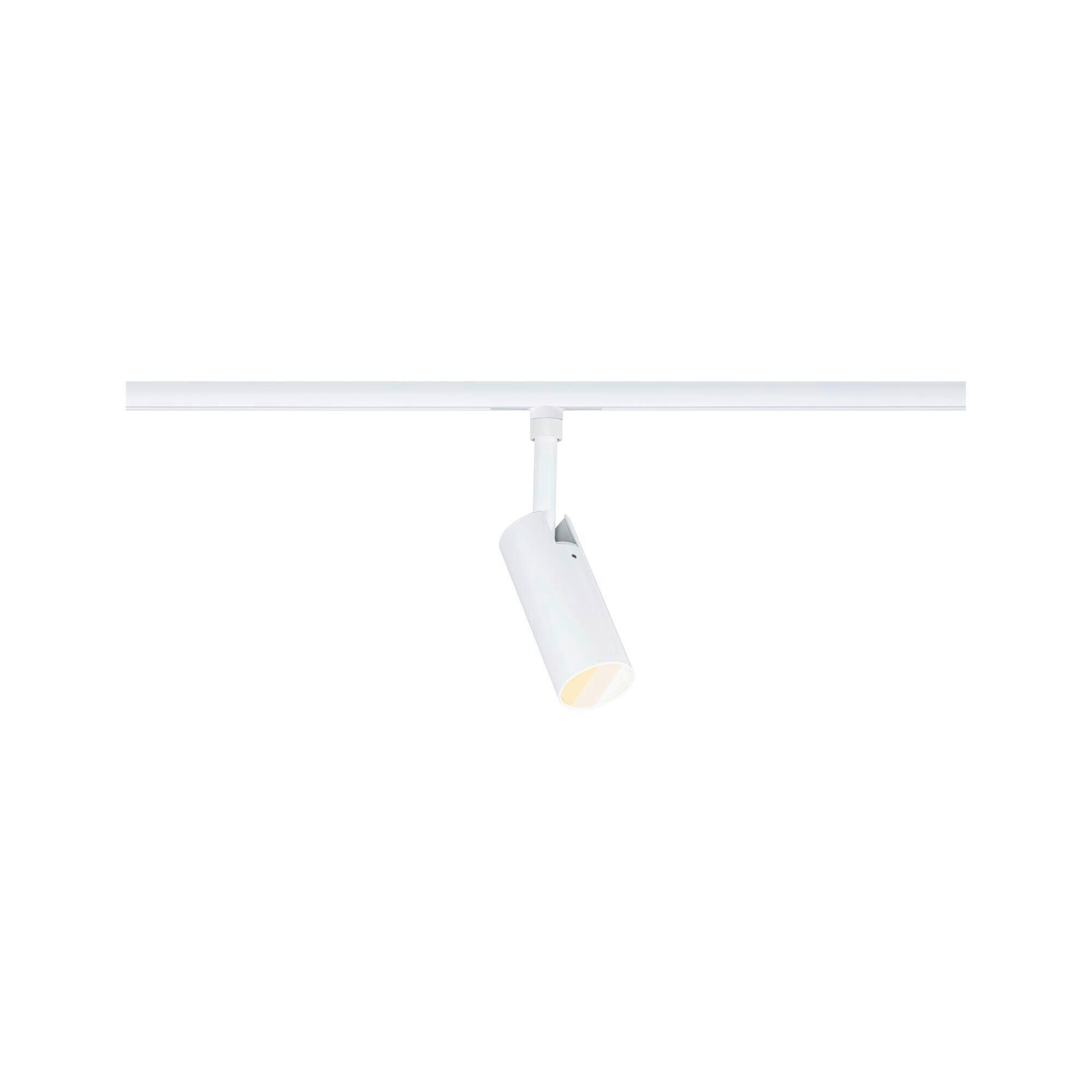 SCHIENENSYSTEM-STRAHLER URail 4,3/19 cm  - Weiß, Basics, Metall (4,3/19cm) - Paulmann