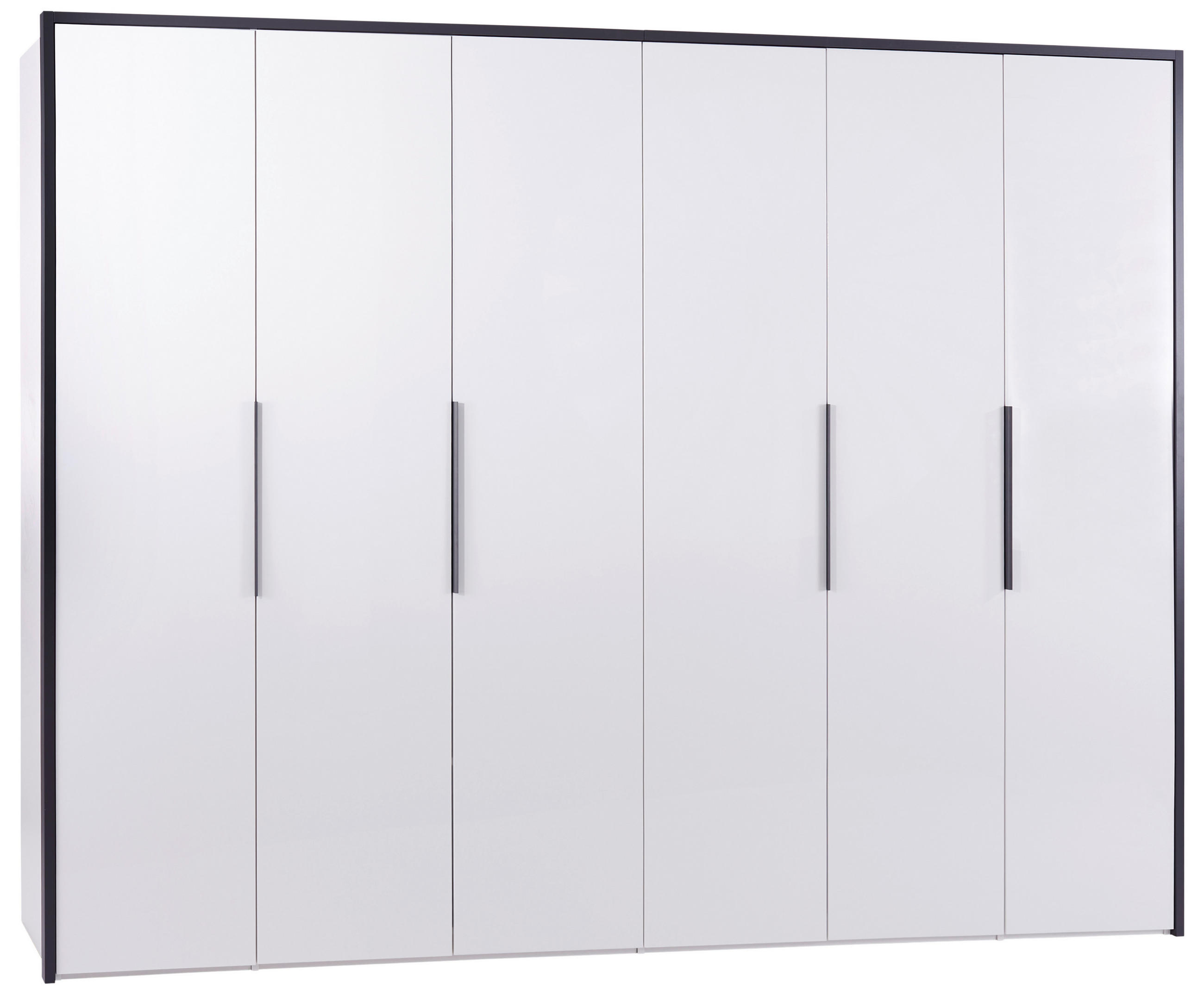 Drehtürenschrank 299cm Lucca Weiß