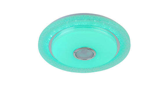 LED-DECKENLEUCHTE 38/8 cm - Chromfarben/Weiß, Trend, Kunststoff/Metall (38/8cm) - Novel