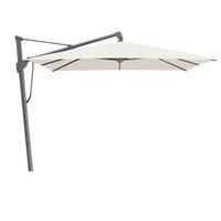 AMPELSCHIRM 350x350 cm Weiß  - Anthrazit/Weiß, KONVENTIONELL, Textil/Metall (350/350cm) - Glatz